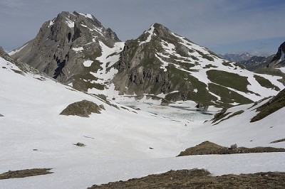 2012-06, Valloire, Col des Cerces, lac du Grand Ban-.jpg